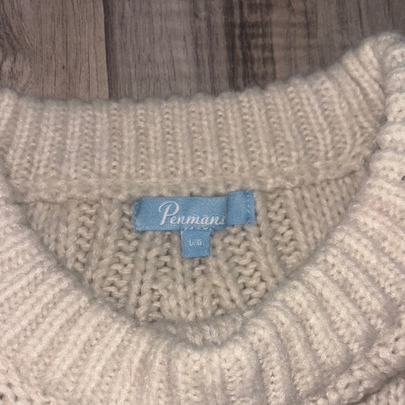 Cozy Cream Cable Stitch Crewneck Sweater - Picture 2 of 2